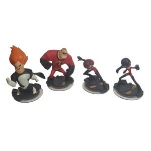 Disney Infinity The Incredibles Figure Lot Mr Mrs Incredible Violet Syndrome